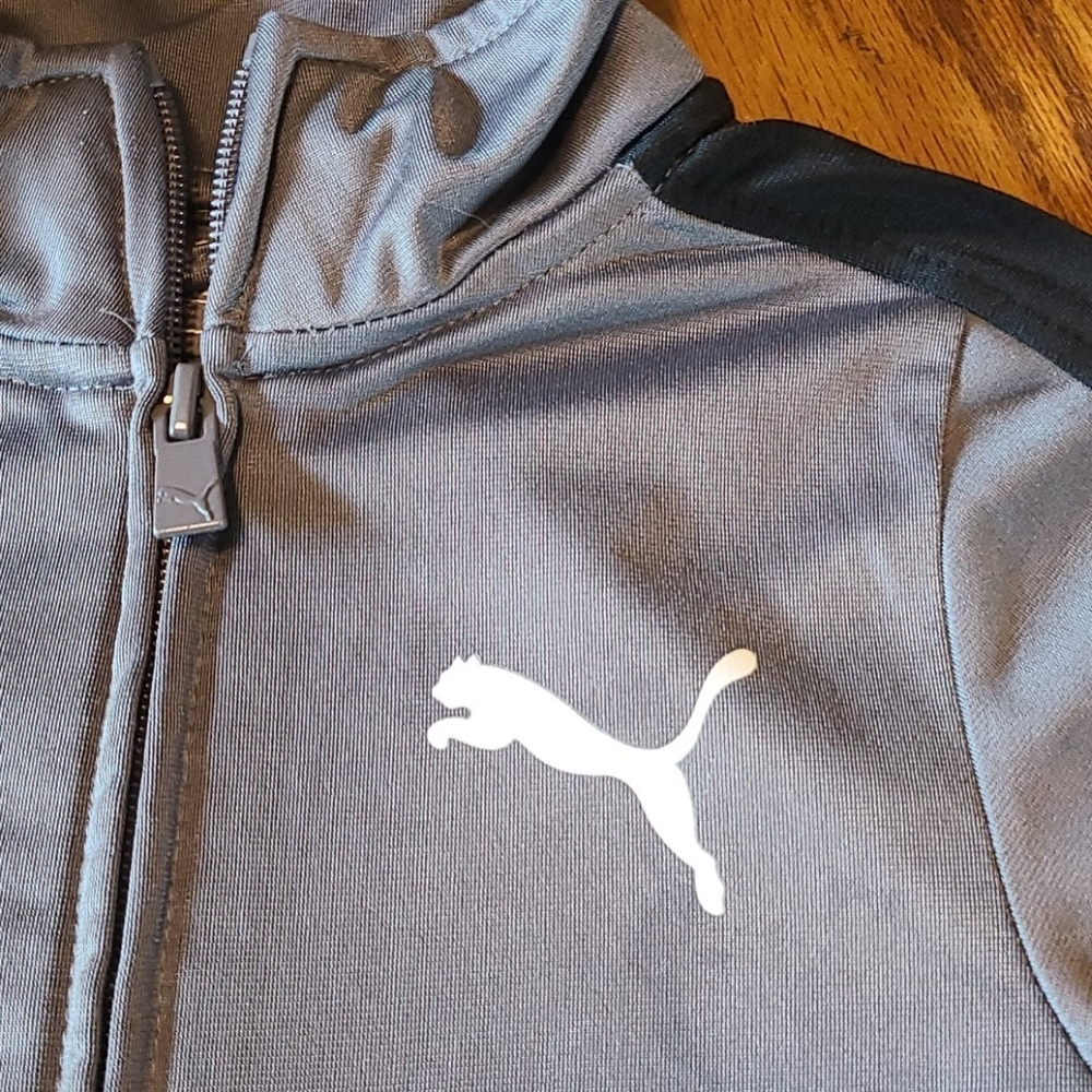 Puma Zippered Athletic Jacket - Size 4 - Picture 3 of 6